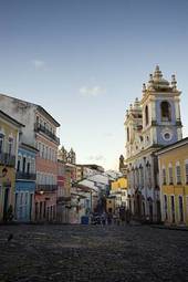 Obraz na płótnie ulica niebo brazylia stary architektura