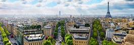 Plakat panorama drzewa architektura pejzaż francja