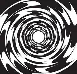 Naklejka ruch spirala wzór wąż abstrakcja