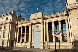 Plakat francja narodowy pałac prawo rząd