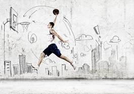 Obraz na płótnie witalność piłka lekkoatletka ciało koszykówka