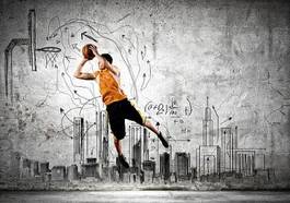 Fotoroleta koszykówka ciało sport zdrowy piłka