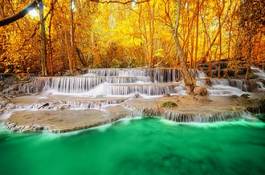 Obraz na płótnie wodospad las natura tajlandia