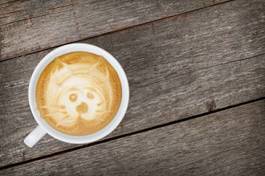 Obraz na płótnie kawiarnia expresso filiżanka kot szczyt