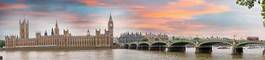 Plakat anglia architektura londyn panoramiczny
