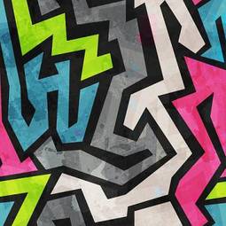 Plakat sztuka muzyka graffiti