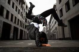 Plakat miejski moda hip-hop taniec portret