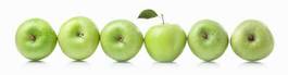 Plakat zielone jabłuszka