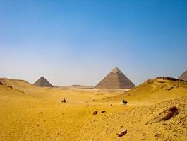 Obraz na płótnie egipt piramida koń taca