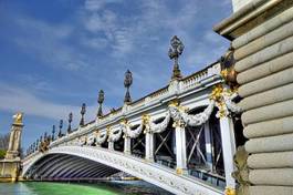 Naklejka europa most francja miasto architektura