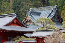 Plakat świątynia tokio japonia