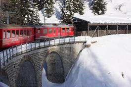 Obraz na płótnie narty widok europa lokomotywa