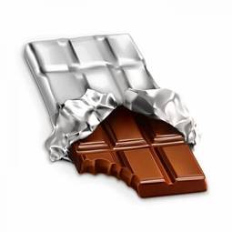 Plakat 3d deser jedzenie czekolada niezdrowy