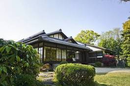 Plakat ogród azja ogród japoński japonia orientalne
