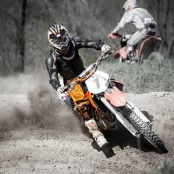 Obraz na płótnie lekkoatletka sport motocykl motocyklista