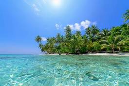 Plakat malediwy raj morze natura woda