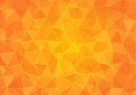 Naklejka abstrakcja pomarańczowy trójkąt