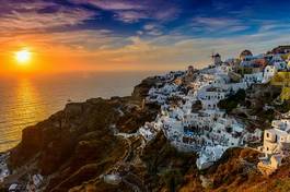Naklejka santorini morze architektura grecja wyspa