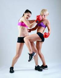 Plakat lekkoatletka piękny sztuki walki sport kobieta