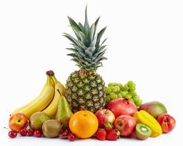 Plakat owoc tropikalny egzotyczny jedzenie