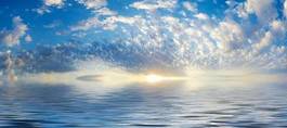 Plakat morze niebo woda panorama czysty