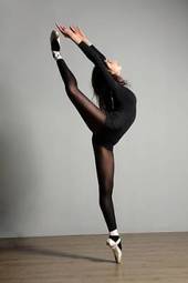 Naklejka baletnica ciało sport kobieta tancerz