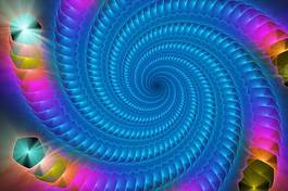 Plakat fraktal spirala wir