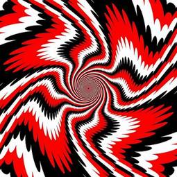 Plakat abstrakcja ruch fala spirala nowoczesny