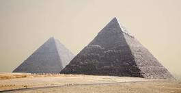 Plakat pustynia egipt architektura piramida afryka