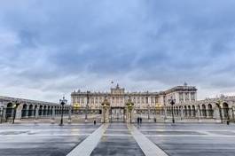 Fototapeta hiszpania madryt pałac architektura ulica