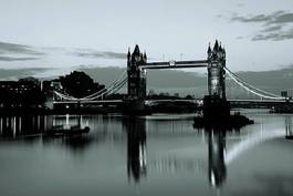 Plakat tower bridge zmierzch londyn architektura anglia