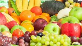 Plakat napój zdrowy jedzenie warzywo owoc