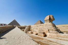 Plakat piramida egipt miasto grób