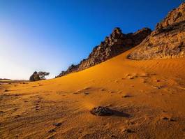 Plakat wydma afryka natura pejzaż pustynia