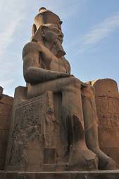 Naklejka statua północ świątynia afryka egipt