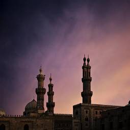 Obraz na płótnie wieża egipt meczet niebo