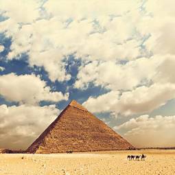 Plakat egipt piramida stary