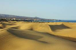 Plakat lato hiszpania morze wybrzeże wydma