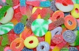 Fotoroleta wzór jedzenie niezdrowy słodki