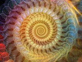 Naklejka ornament wzór spirala sztuka
