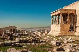Naklejka architektura ateny grecja