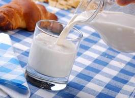 Plakat napój zdrowy świeży mleko zdrowie