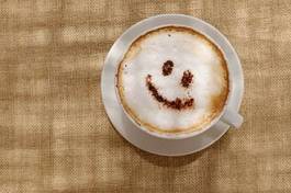 Obraz na płótnie filiżanka napój jedzenie cappucino uśmiech