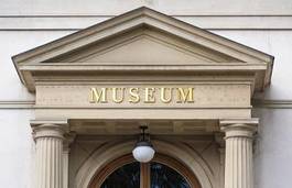 Naklejka kolumna muzeum architektura znak