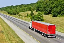 Obraz na płótnie autostrada ciężarówka lato transport
