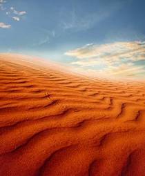 Plakat obraz widok pustynia góra słońce