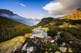 Plakat woda europa panorama wzgórze piękny