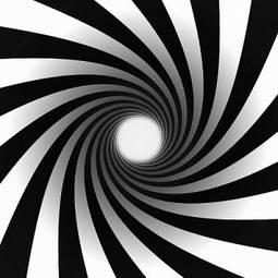 Plakat tunel sztuka perspektywa spirala przędzenia