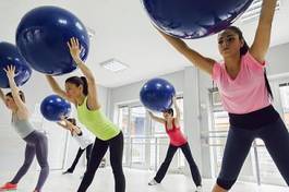Naklejka ćwiczenie siłownia aerobik fitness