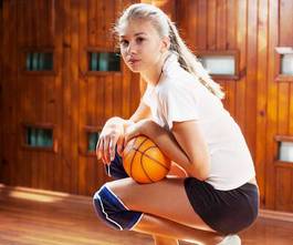 Naklejka sport zdrowie ćwiczenie siatkówka koszykówka